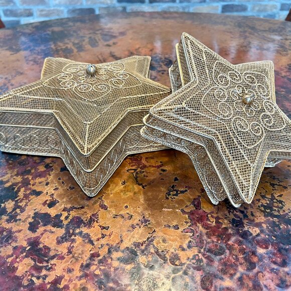 FIRM!  Pier I Star Nesting Baskets (Set of 2) - Picture 4 of 9